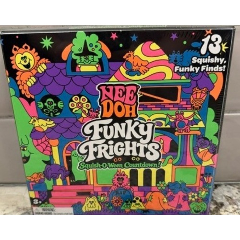NeeDoh Funky Frights Squish-O-Ween Countdown 13 Squishy Finds Schylling NEW